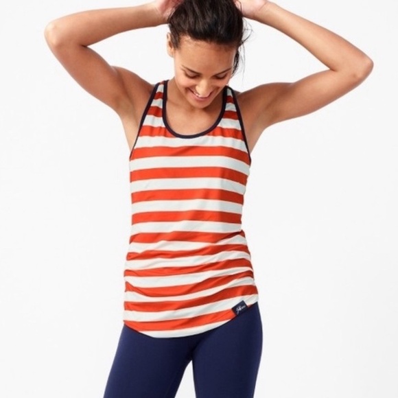 New Balance for J.Crew striped racerback tank top Size S - Picture 1 of 10